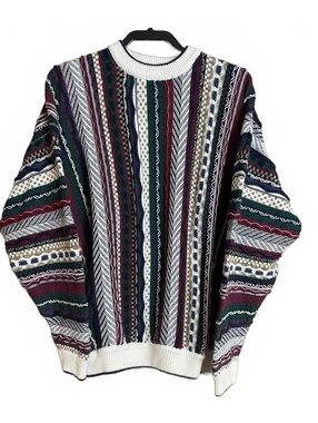Cotton Traders vintage 90’s sweater textured design.